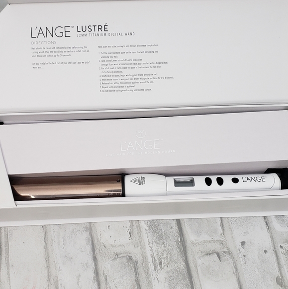 NIB L'ange Lustre' 32mm Tourmaline Digital Wand ~ White - Picture 2 of 4